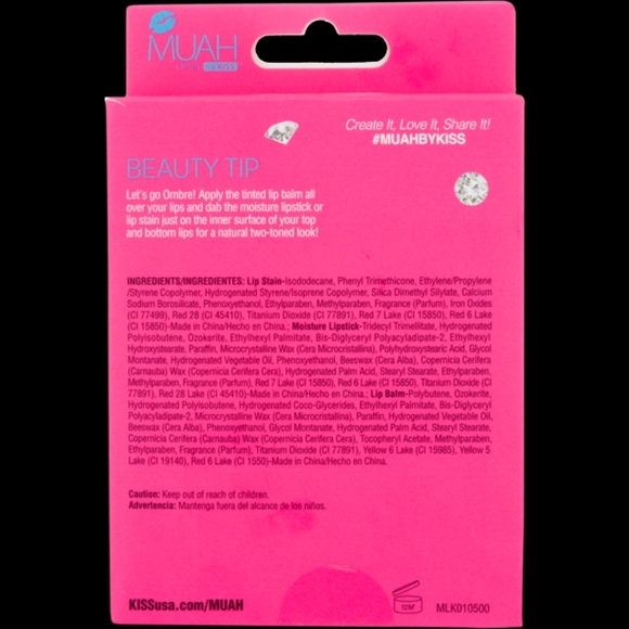 Muah by KISS Miss Popular Lip Kit, 3 pc - Picture 7 of 9